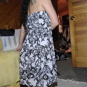 Boho strapless sun dress